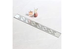 SANITEMODAR Sanite Modar Canaleta de Ducha de Sifón con Dispositivo Desodorante y Filtro de Pelo, Canal de Drenaje de 60cm…