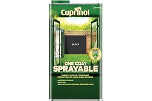 Cuprinol One Coat Sprayable Fence Treatment Black 5 Litre