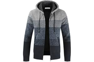 Shuanghao Uomo-Maglioni Camuflaggio Militare Casual con-Cappuccio di-Felpato Giacca-Cardigan - Elegante Autunno Invernale Calda Morbida Thicken Maglioni Hoodie Outwear Tops per Uomo