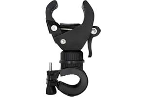 MHYMX Bike Flashlight Holder, Bike Torch Clamp 360 Degree Rotatable Cycling Light Holder Universal Bicycle Flashlight Bracket for 18mm to 35mm Torch Adjustable Bicycle Lamp Stand Clip