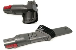 KNIWELSHOP Set de suceurs rembourrés et plats avec brosse compatible avec Dyson V7, V8, V10, V11, V12, V15