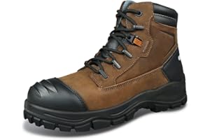 ANDANDA Bottes de Sécurité Chantier, SRC Antiperforation, Imperméable, Résistance au Choc/Acide/Alcali, Antidérapant, Chaussures de Sécurité Hommes/Femmes Montante, Construction/Randonnée/Armée
