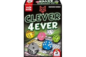 Schmidt Spiele 49424 Clever 4-Ever, Serie pequeña y Fina, Juego de Dados, Multicolor