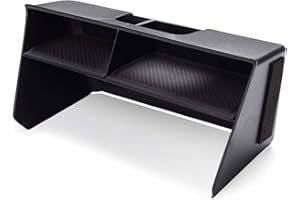 BIBIBO Caja de Almacenamiento de Consola Central para VW Golf 8 Mk8 / GTI GTD GTE 2020 – 2022, Organizador con Alfombrilla Antideslizante, guantera, reposabrazos Central, reposabrazos de Consola