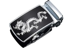 Daisy House Fibbia per cintura da uomo con cricchetto da 40 mm Solo sostituzione automatica della fibbia per cintura in pelle