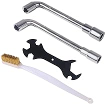 ATNSINC 3D-Drucker-Werkzeugset – 6 Mm & 7 Mm L-Schlüssel Für MK8/E3D Düsen + Kupferdraht-Reinigungsbürste