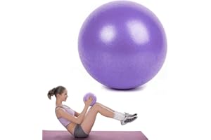 TSLRSA Pelota de Pilates de Yoga de 25 cm,Pelotas de Ejercicio Pequeñas, Mini Pelota de Pilates Suave Antideslizante para Gimnasio,pelota de pilates,Yoga, Masaje y Pilates en Casa（Púrpura）