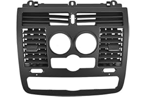 URPIZY Aire acondicionado, salida de aire, panel de salpicadero, rejilla de ventilación para Mercedes Vito para Viano W636 W639 2004-2015, interior negro (A)