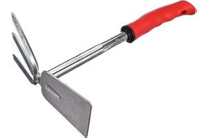 SIXTOL Garden | Zappa da giardino in acciaio di qualità con coltivatore e manico ergonomico.