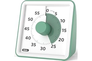 LIORQUE Visual Timer for Kids, 60 Minute Visual Countdown Timer for Classroom Teaching Cooking, Kids Time Management Tools with Silent Operation