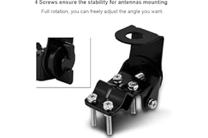 AKOZON Mobile An Enna Moun, Bracke S Ainless S Eel Holder CB Radio An Enna Radio An Enna or Car Wo Way Ransceiversopor e An ENA Ransceiver Clip de Hierro Puerta Trasera Capó Lateral e C