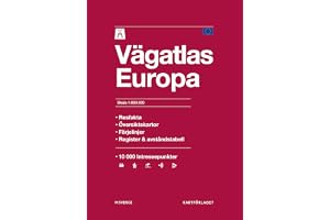 M Vägatlas Europa Skala 1:800 000