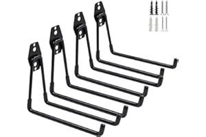 PYBTOOL Robuste Garagenhaken, 7,5 Zoll Wandmontage, Aufbewahrungshaken für Gartengeräte, Schlauch, Leiter