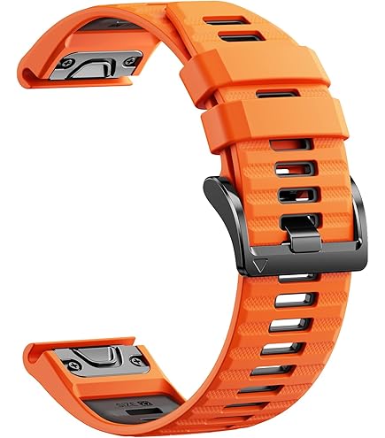 Cinturino Magnetico HaruYo 22mm Per Garmin - Silicone QuickFit Verde/Nero - Compatibile Fenix 7/6/5, Epix, Forerunner