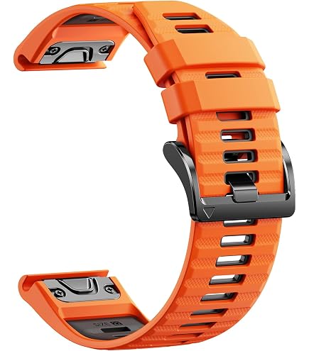 Cinturino Magnetico HaruYo 22mm Per Garmin - Silicone QuickFit Verde/Nero - Compatibile Fenix 7/6/5, Epix, Forerunner