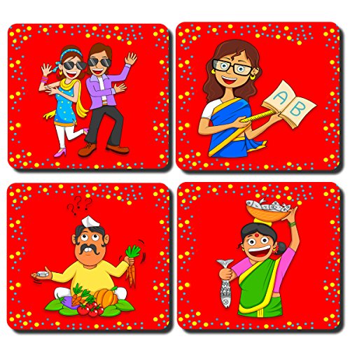 JIKRAA® Coaster Set of 4