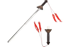 MFUOE Stainless Steel Dull Sword Toys Practice Performance Kung Plaything Retractable Sword Prop Cosplay Costume Accessory Prop