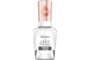 Sally Hansen, Smalto Unghie Color Therapy Nail Beautifiers, High Gloss Top Coat, Smalto Trasparente