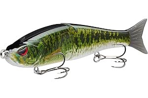 ‎BASSDASH BASSDASH Wobbler Kunstköder Angelköder Summer Dancer Glide Bait Single-Jointed Swimbait Hecht Lachs Forelle Muskie Bass