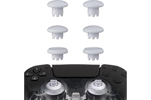 eXtremeRate Edge Sticks Swappable Thumbsticks para ps5 Control Botones Joystick Analógico Intercambiable para ps4 Mando Joysticks para ps5 Todos Modelos Universales-No Incluye Control(Blanco Sólido)