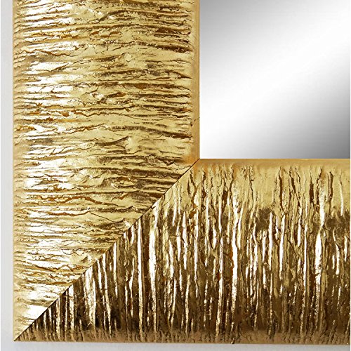 Spiegel Wandspiegel Badspiegel - Rostock 7,2 - Gold - 200 Größen zur Auswahl - handgefertigt - DIN A1 (59,4 x 84,1 cm) - FM - Modern, Shabby, Vintage