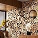 Produktbild CLOERE Imitation Holz 3D Dimensional Retro Baum Stumpf Tapete Cafe Restaurant Bar Hintergrund Wand Dekorationen , Brown