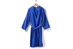 CALEFFI - Accappatoio per adulti, Donna / Uomo / Unisex con Cappuccio, in Spugna 100%