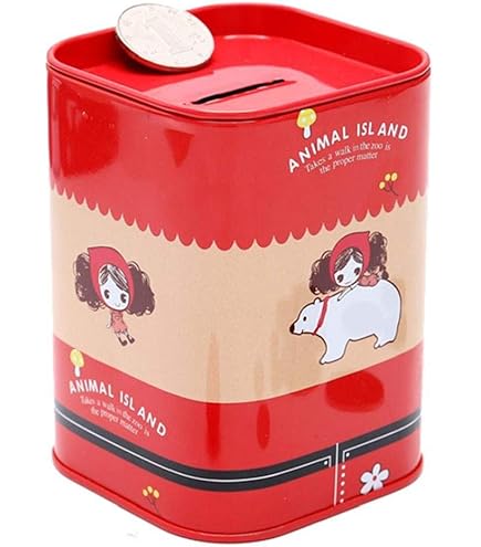 TIRELIRE,A4--Cylindre En Fer Blanc Créatif 1 Pièce, Boîte à Image Euro