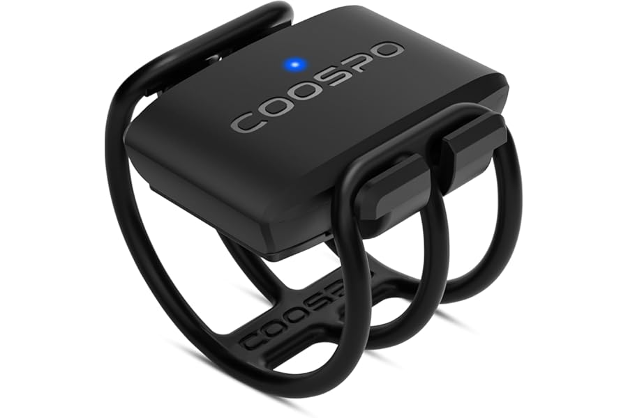 COOSPO BK9 Cadence Sensor and Speed Sensor,Bluetooth5.0 ANT+ Cycling Speed Cadence Sensor,Wireless Bike Sensor,IP67 Waterproof&350H Battery,Compatible with Rouvy/Zwift/Peloton/Wahoo/Bike Computer