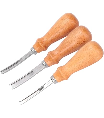 Smussatore Per Bordi In Pelle | Strumento Professionale Con Lama Acciaio E Manico In Ebano | Per Creare Linee Pulite - Foto 9