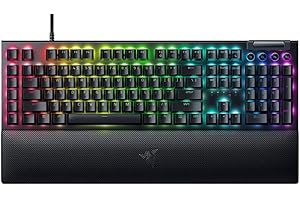 Razer BlackWidow V4 X (Green Switch) - Mechanical Gaming Keyboard Chroma RGB (Clicky Mechanical Switches, 6 Dedicated Macro Keys, Doubleshot ABS Keycaps) UK Layout | Black