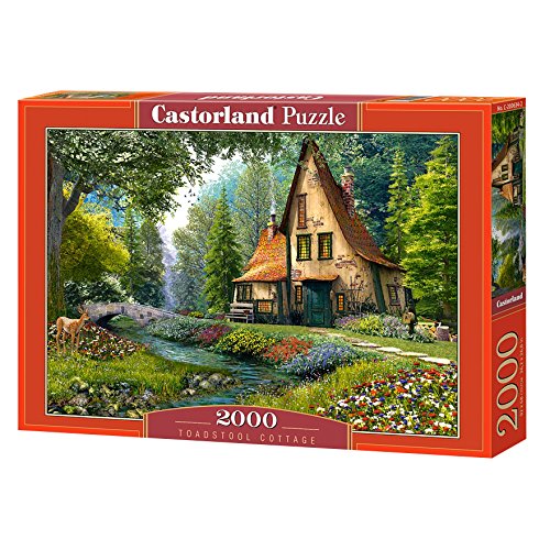 CASTORLAND Toadstool Cottage 2000 pcs Puzzle - Rompecabezas (Puzzle Rompecabezas, Paisaje, Niños y Adultos, Niño/niña, 9 año(s), Interior)