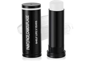 Aomig Bodypainting Farben Öl Creamy Blendable Stick Ölbasierte Ungiftig Schminkstifte für Gesicht & Körper Gesichtsfarbesstift Make-up Face Paint für Feste Halloween Körperkunst Party Schminke (Weiß)