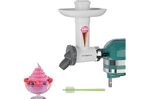OTOmitra Accesorio para máquina de helados KitchenAid, máquina de helado de frutas para hacer hielo sin lácteos, apto para lavavajillas, máquina de helado suave para moler frutas congeladas