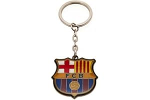 DX9™ Football Team Metal Crest,spinners and T-shirt Keyring (Various Teams to choose from!) All Keyrings come in Official Packaging (Barcelona FC Keyring)