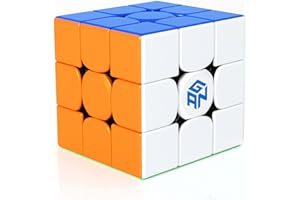 GAN 356R S,3x3 Speed Cube 356RS Magic Cube Professional Puzzle Cube Ultra Durable and Flexible for Kid&Adults,Non-Magnetic(Stickerless）