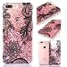 Produktbild iPhone 8 Plus Glitzer Hülle,Schutzhülle iPhone 7 Plus Hülle Kreativ Design 3D Transparent Crystal Clear Soft Silikon Flüssige Hülle,Klar Butterfly Totem Design Dual Layer Schutzhülle Bling Glitter Glitzer Pink Diamond Sparkle Flowing Lquid Wasser Rückseite Handyhülle Etui Schale für Apple iPhone 8 Plus/7 Plus 5.5