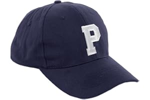 MFAZ MOREFAZ LTD Morefaz New Boy Girl Adjustable Baseball Cap Nave Children School Caps Kids Hat Sport Alphabet A-Z (P) MFAZ Ltd