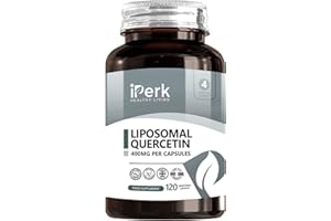iperk Liposomal Quercetin Supplement 400mg | 120 High Strength Vegetarian Capsules | Non-GMO | 4 Months Supply