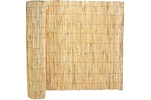Canisse en bambou, clôture de jardin, couverture de protection contre le vent et le soleil - Longueur 500 x Profondeur 120 cm -JUANIO-