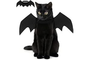 Crewell Fledermaus Kostüm für Katzen & Hunde, Schwarz, Filz, Größe 36 cm, Halloween