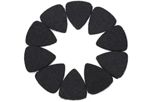 Vbest Life Musik Filz Plektrum für Ukulele und Gitarre - 3mm Wollfilz Plektren in Schwarz Grau - Instrument Zubehör (Schwarz)