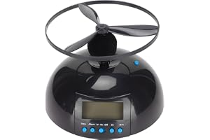 Flygande Väckarklocka, Elektronisk Multifunktionell Nyhet Digital LED-väckarklocka, Rullande Helikopterchopper Propellerklock
