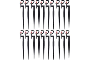 OUKENS Arroseur d'arrosage, 20 pièces Micro - arroseur Rotatif à 360 degrés de Type G, pour l'irrigation de la pelouse de Serre de Jardin avec Tuyau d'irrigation 4/7