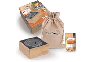 VapoWesp Smoker Box Against Wasps and Mosquitoes Outdoor Aromatised Coffee Smoke Repels Annoying Insects Naturally, Enjoy Relaxed Hours Outdoors, Orange & Rosemary Powder
