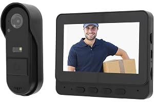 Trådlös Videodörrklockakamera 1080P HD Vidvinkel Night 2 Way Talk med Stort Batteri, 170° Vidvinkellins, IP66 Vattentät för Hemövervakning