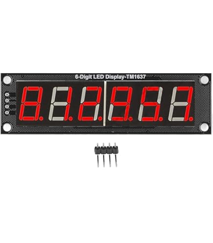 4-stelliges LED Display Modul - Rote 7-Segment Anzeige Mit TM1637 Chip