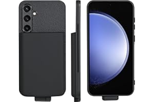 Fraternize Schutzhülle für Samsung Galaxy S23 FE 5000 mAh, mobile Leistung, Lade-Telefonhülle, Rückseitenclip, Akku mit Clip hinten, Galaxy S23FE