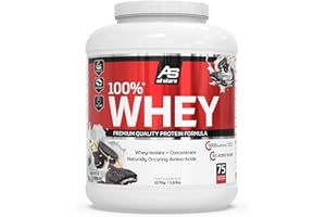 ‎ALL STARS All Stars 100% WHEY PROTEIN 2.27 kg I Eiweiß-Pulver mit Whey-Konzentrat & Isolat I leckeres Low-Fat Powder I hochwertiges Protein-Pulver I cremiger Protein-Shake mit Cookies & Cream-Flavour
