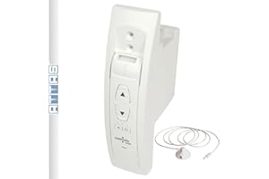 SuperRollo GW60 - Enrollador de correas de persiana 4 en 1, incluye sensor de luz, ancho de la correa 15/23 mm montaje empotrado o en superficie